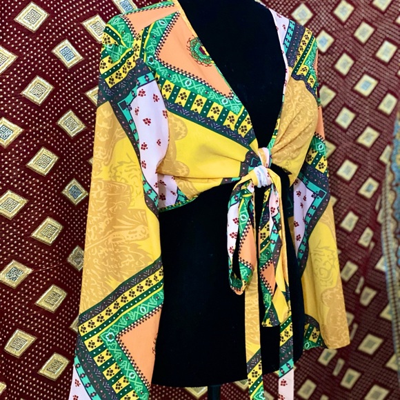 Boho gypsy crop top Gitana style - Picture 2 of 7